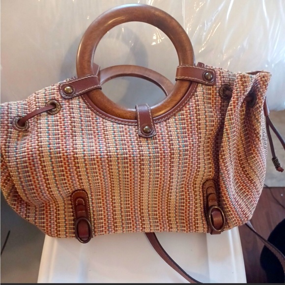 Fossil Multicoloured woven bag.Great condition - Picture 2 of 11
